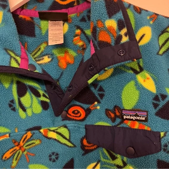 Patagonia Synchilla Snap-T Fleece Pullover in Jitterbug Print - Picture 2 of 5